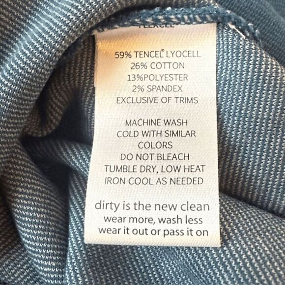 Toad & Co Women's Flexcel Cap Sleeve Shirt Dress Blue Size Medium - Picture 5 of 10